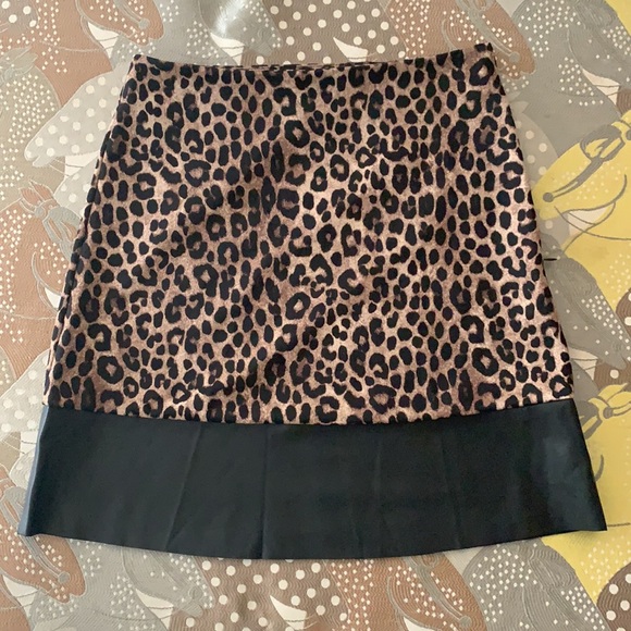 Michael Kors-Leopard Print Skirt-Size Small - Picture 2 of 10